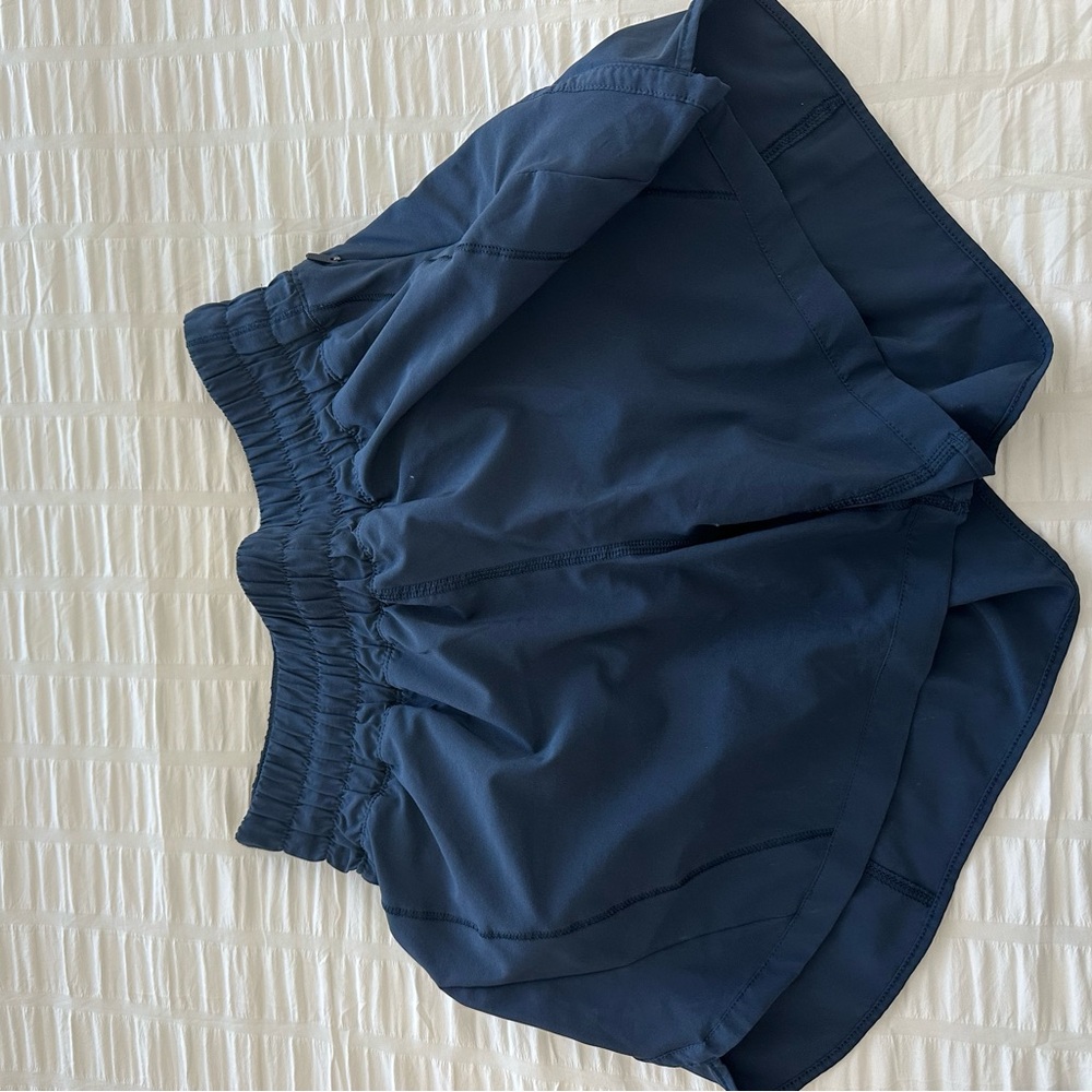 Navy lululemon shorts